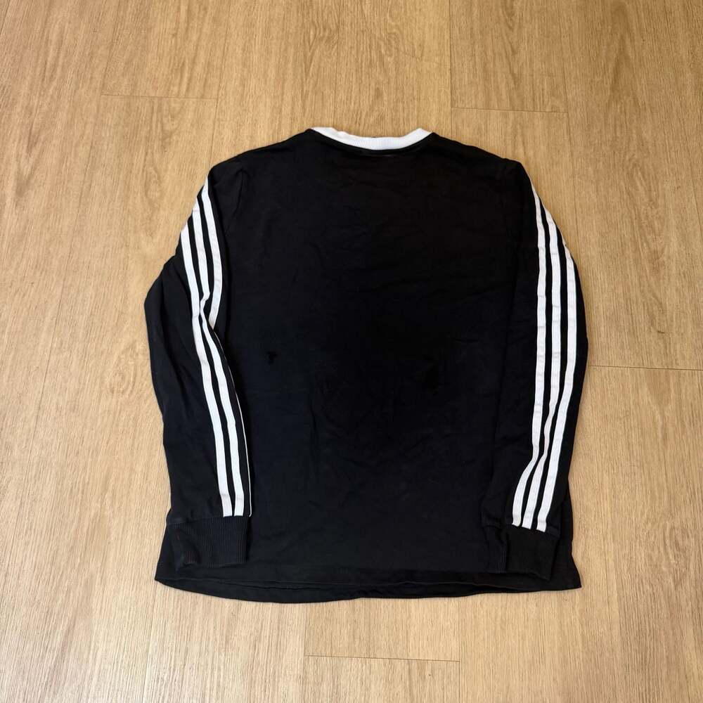 Adidas Originals Trefoil 3-Stripes Long Sleeve Shirt Size M - Picture 2 of 8
